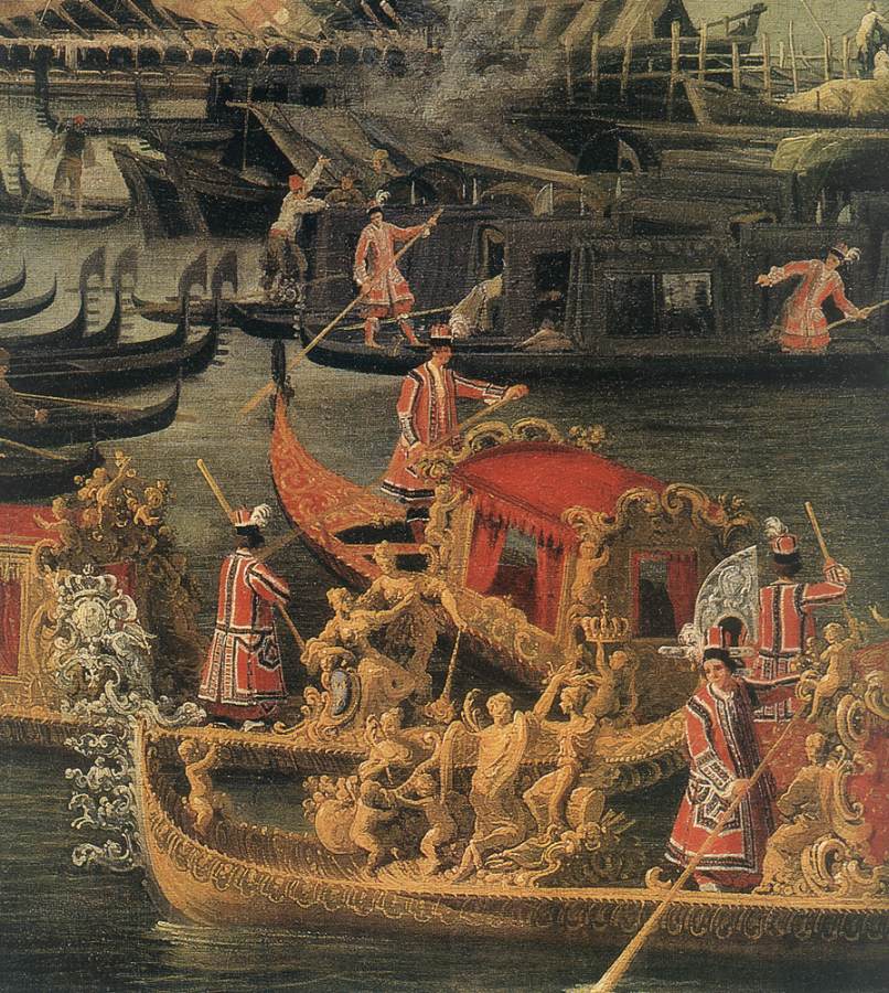 Arrival of the French Ambassador in Venice (detail) d