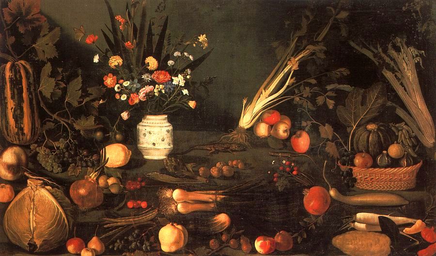 Still Life with Flowers Fruit