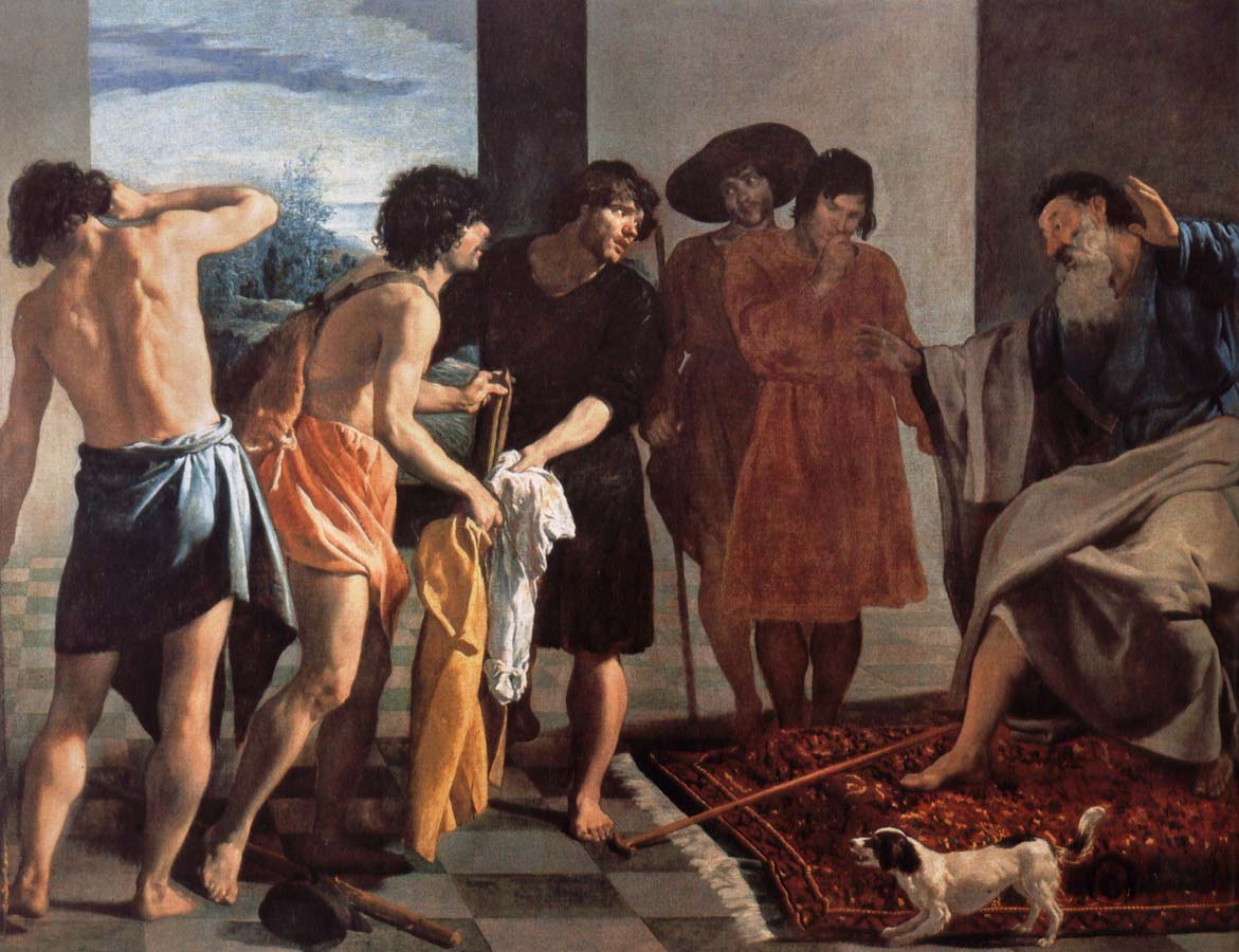 Jacob give Joseph a coat of blood