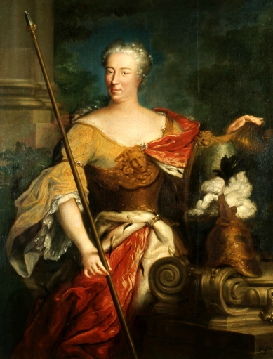 Portrait of Elzbieta Sieniawska nee Lubomirska as Minerva