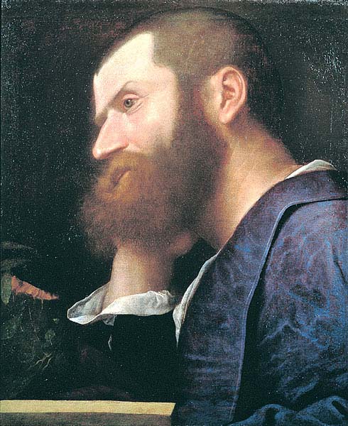 Pietro Aretino, first portrait by Titian