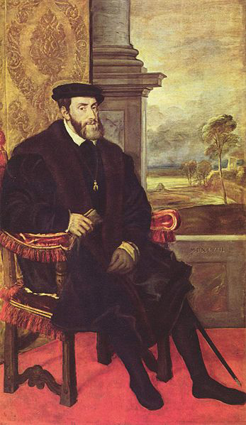 Portrat des Karl V. im Lehnstuhl