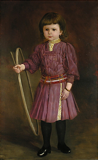 Portrat eines Kindes mit Schlagreif