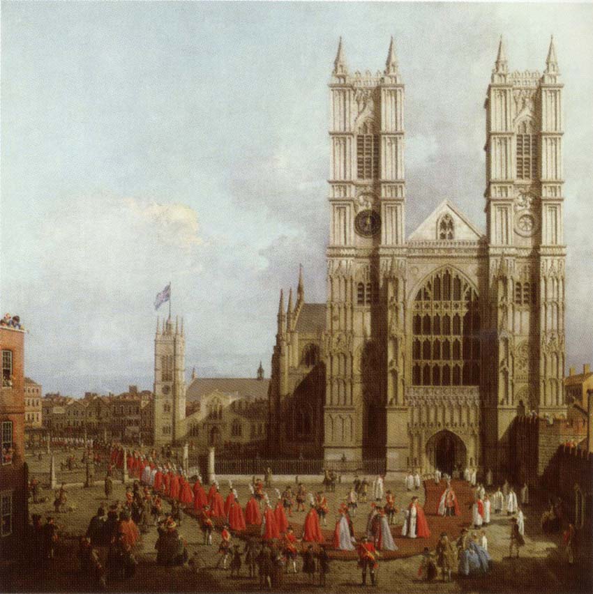 Wastminster Abbey with the Procession of the Knights of the Order of Bath