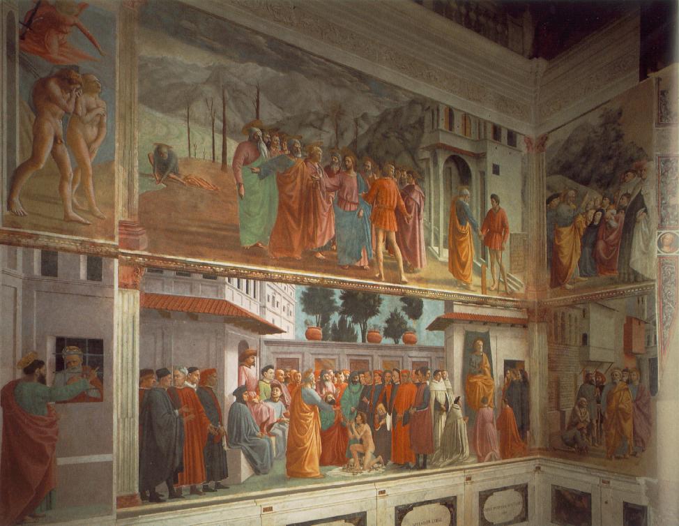 Frescoes in the Cappella Brancacci