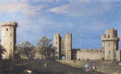 The Courtyard of the Castle of Warwick (mk08)
