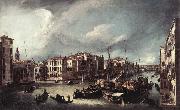 Canaletto The Grand Canal with the Rialto Bridge in the Background fd oil on canvas