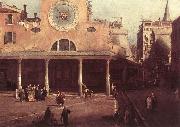 Canaletto San Giacomo di Rialto (detail) kkj oil on canvas