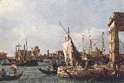 Canaletto La Punta della Dogana (Custom Point) dfg oil on canvas