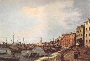 Canaletto Riva degli Schiavoni - west side dfg oil on canvas