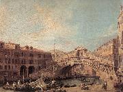 Canaletto Grand Canal: The Rialto Bridge from the South f china oil painting artist