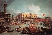 Canaletto The Bucintoro Returning to the Molo on Ascension Day fg oil on canvas