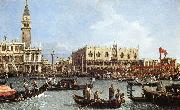 Canaletto Return of the Bucentoro to the Molo on Ascension Day d oil on canvas