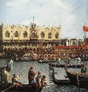 Canaletto Return of the Bucentoro to the Molo on Ascension Day (detail) d oil on canvas