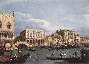 Canaletto The Molo and the Riva degli Schiavoni from the Bacino di San Marco oil on canvas
