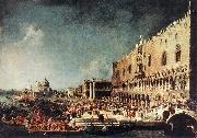 Canaletto Arrival of the French Ambassador in Venice d oil on canvas