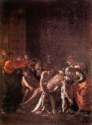 Caravaggio The Raising of Lazarus fg oil on canvas