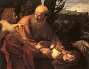 Caravaggio The Sacrifice of Isaac_2 painting
