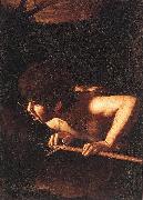 Caravaggio St John the Baptist at the Well ty painting