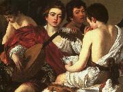 Caravaggio The Concert  The Musicians oil painting reproduction