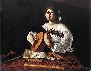 Caravaggio The Lute Player f oil on canvas