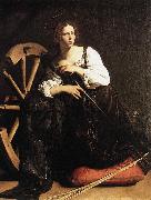 Caravaggio St Catherine of Alexandria fdf oil on canvas