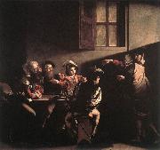 Caravaggio The Calling of Saint Matthew fg oil on canvas