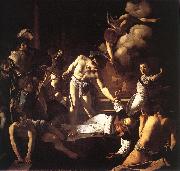 Caravaggio The Martyrdom of St Matthew oil on canvas