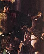 Caravaggio The Martyrdom of St Matthew (detail) fg oil on canvas