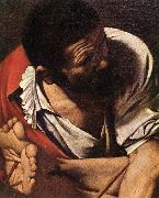Caravaggio The Crucifixion of Saint Peter (detail) fdg oil on canvas