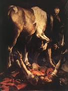 Caravaggio The Conversion on the Way to Damascus fgg oil on canvas