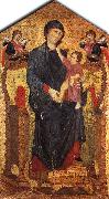 Cimabue Madonna Enthroned with the Child and Two Angels dfg oil on canvas