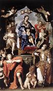 Domenichino Madonna and Child with St Petronius and St John the Baptist dg painting