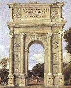 Domenichino A Triumphal Arch of Allegories dfa oil on canvas