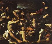 GUERCINO Raising of Lazarus hjf oil on canvas