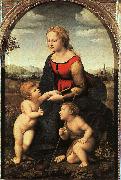 Raphael The Virgin and Child with John the Baptist oil on canvas
