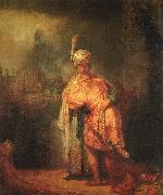 Rembrandt David's Farewell to Jonathan painting
