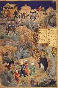 Bihzad Alexander and the hermit oil on canvas