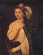 Titian Portrait of a Young Woman oil painting reproduction