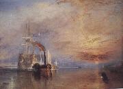J.M.W.Turner The Fighting Temeraire,Tugged to her Last Berth to be broken up oil painting artist