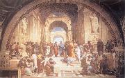 Raphael THe School of Athens oil on canvas