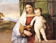 Titian The Gypsy Madonna oil on canvas