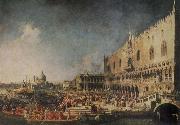 Canaletto The Arrival of the French Ambassador in Venice oil painting on canvas