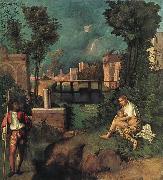 Giorgione Tempest oil painting artist