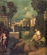 Giorgione THe Tempest oil on canvas
