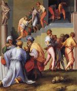 Pontormo Pharaoh Pardons the Butler and Ordes the Execution of the Baker oil on canvas