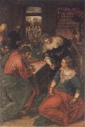 Tintoretto Christ in the House of Mary and Martha oil on canvas