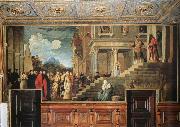 Titian Presentation of the Virgin at the Temple painting