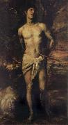 Titian St Sebastian oil painting on canvas