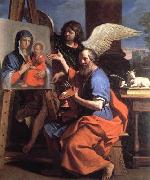 GUERCINO St Luke Displaying a Painting of the Virgin oil